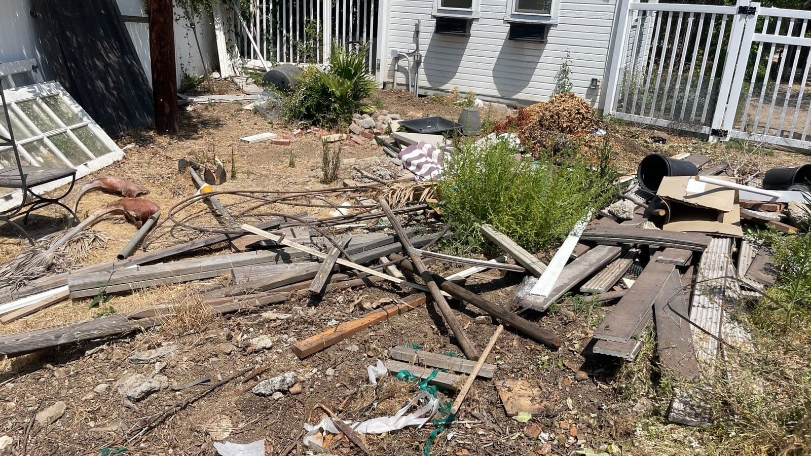 Orange CA Backyard Transformation with Debris Cleanup image